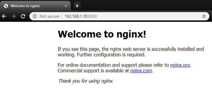 port-forward success