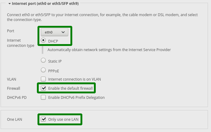 edgerouterx basic setup 